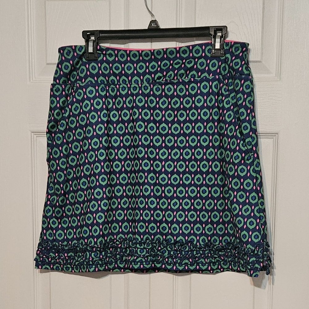 Ladies Birdies and Bows Peacock Inspired XL Skort